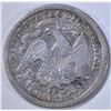 Image 2 : 1876-CC SEATED LIBERTY QUARTER  F/VF