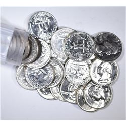 BU ROLL OF 1955-D WASHINGTON QUARTERS