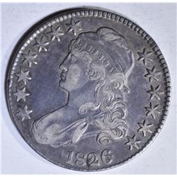 1826 BUST HALF DOLLAR, XF