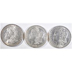 3-AU OR BETTER MORGAN DOLLARS: