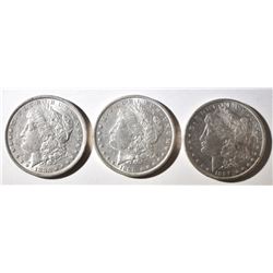 3-AU OR BETTER MORGAN DOLLARS: