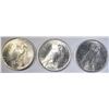 Image 2 : 3-BU 1922 PEACE DOLLARS