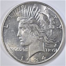 1934 PEACE DOLLAR BU