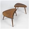 Image 1 : George Nakashima Plank side tables, pai