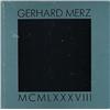 Image 1 : Gerhard Merz Monographs