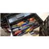 Image 5 : Crate of guages, fittings and hoses with toolbox of screwdrivers