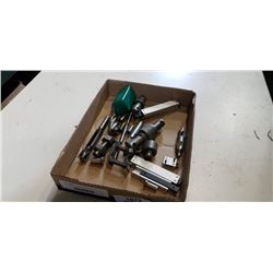 TRAY OF MACHINING DRILL BITS AND PARTS