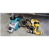Image 1 : 2 Dewalt 14.4v drills and charger with makita power planer