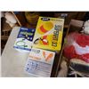 Image 2 : Box of dust mop heads and 3 boxes of new disposable earplugs