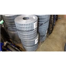 TWO 14 INCH ROLLS OF WIRE MESH FENCING