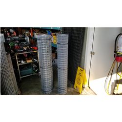 TWO 54 INCH ROLLS OF MESH FENCING