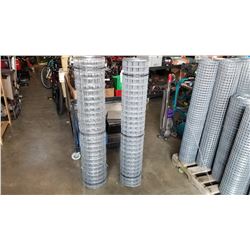 TWO 54 INCH ROLLS OF MESH FENCING