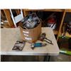 Image 1 : Box of new lug nuts sets and pneumatic tools