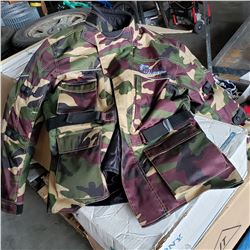 Camoflage dirttrack padded motocross jacket