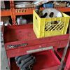 Image 2 : Four-wheel rolling shop cart with contents