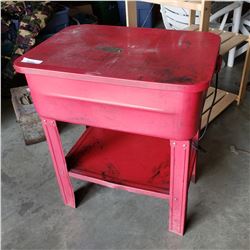 Red parts washer