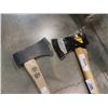 Image 2 : 2  3-1/2 INCH AXES W/ WOOD HANDLES