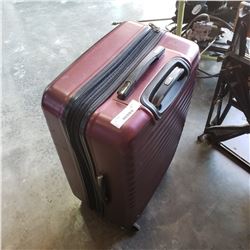 RED HEYS AND SAMSONITE HARD SIDE LUGGAGE