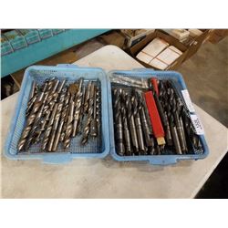 Two tray of various drill bits