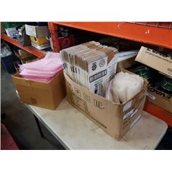 LOT OF BUBBLE BAGS, SMALL BOXES AND BAGS