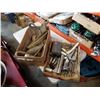 Image 1 : Box of lifting straps with tray of wrenches and pipes