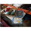 Image 1 : 2 Boxes of emergency lights and beacons with tray of fittings and clips