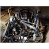 Image 3 : Tote of battery charger, extension cords and other tools