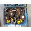 Image 2 : 2 Trays of grinding bits and flap wheels