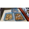 Image 1 : 3 trays of chandelier drops and dresser hardware