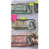 Image 3 : 5 CANADIAN BILLS - 1954, 1967, 1973 1 DOLLAR BILLS, AND 1954, 1986  2 DOLLAR BILLS