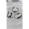 Image 3 : 3 TRAYS OF JEWELLERY - EARRINGS, CHARM BRACELETS, ETC