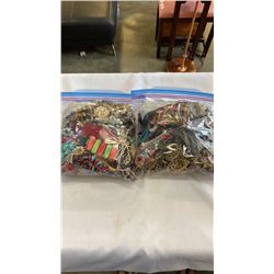 2 LARGE BAGS OF JEWELLERY