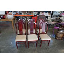 6 MAHOGANY DINING CHAIRS