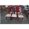 Image 2 : 6 MAHOGANY DINING CHAIRS
