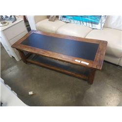 RUSTIC COFFEE TABLE ON CASTORS