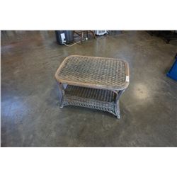 WICKER COFFEE TABLE