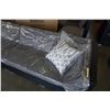 Image 8 : BRAND NEW PREMIUM OUTDOOR GIANT L SECTIONAL W/ DARK GREY CUSHIONS AND 3 ACCENT PILLOWS - RETAIL $219