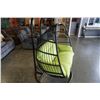 Image 10 : BRAND NEW GREEN CUSHION DOUBLE HANGING EGG CHAIR - RETAIL $1969 W/ FOLDABLE FRAME, POWDER COATED STE