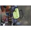Image 8 : BRAND NEW GREEN CUSHION DOUBLE HANGING EGG CHAIR - RETAIL $1969 W/ FOLDABLE FRAME, POWDER COATED STE