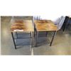 Image 1 : NEW PAIR OF MODERN INDUSTRIAL END TABLES RETAIL $269