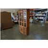 Image 2 : OAK GLASS DISPLAY CABINET