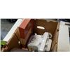 Image 3 : BOX OF VINTAGE ITEMS - BEE SMOKER, VINTAGE CAN OPENERS AND KNIFE SHARPENERS