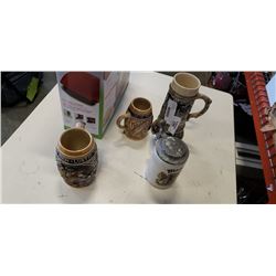 4 german steins