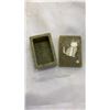 Image 2 : CARVED STONE SEAL LIDDED DISH, STONE CAT DISH AND COMPASS