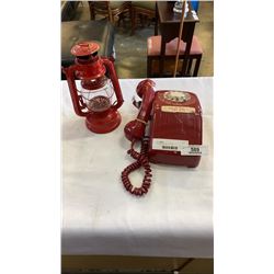 VINTAGE RED WALL PHONE