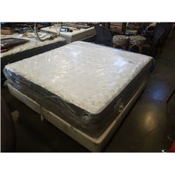 KINGS SIZE FLOOR MODEL SEALY MAQUETTE POSTUREPEDIC EURO PLUSH TOP MATTRESS RETAIL $2199