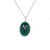Image 1 : 14Kt Gold 19.08Ct Multi Faceted Agate & 0.25Cts Natural Diamonds Pendant With 14Kt Gold Chain