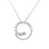 Image 1 : 14Kt Gold 2.02Cts Natural Diamonds "Circle Of Life" Pendant With 14Kt Gold Chain