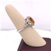 Image 2 : 14Kt Gold 5.00Ct Oval Citrene & 0.40Cts Natural Diamonds Ring.