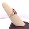 Image 3 : 14Kt Gold 1.10Cts Choco & White Natural Diamonds Ring